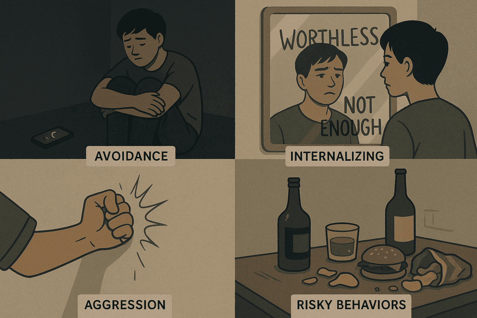 Unhealthy Ways to Cope with Bullying